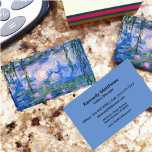 Water Lilies 名刺<br><div class="desc">Water Lilies is a series of over 200 oil paintings by French Impressionist Claude Monet. This painting, completed in 1919, features shades of blue and pink.</div>