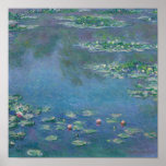 Water Lilies, 1906 by Claude Monet – ポスター<br><div class="desc">クロード・モネは晩年の30年間色彩の鮮やか250回以上の睡蓮に取り憑かれていた。このバージョンはシカゴ芸術研究所にある。</div>