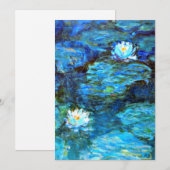 Water Lilies (blue) by Claude Monet シーズンカード (正面/裏面)