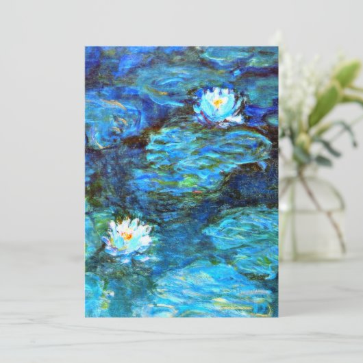 Water Lilies (blue) by Claude Monet シーズンカード (スタンド正面)