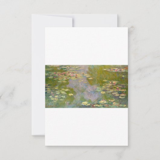 Water Lilies by Claude Monet サンキューカード (正面)