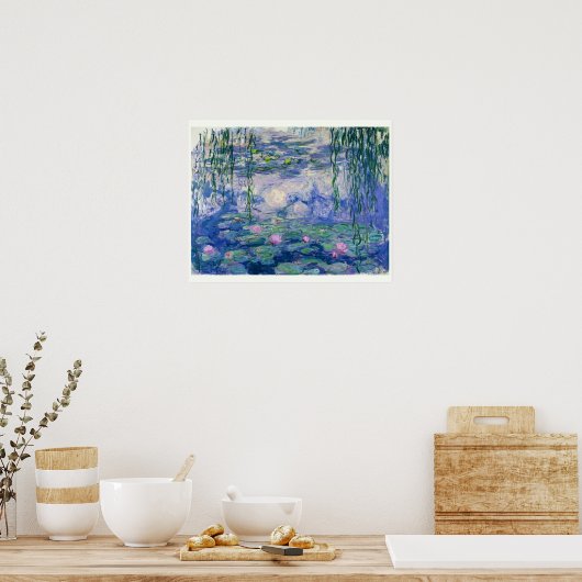 Water Lilies by Monet | 16"x20" ポスター (キッチン)