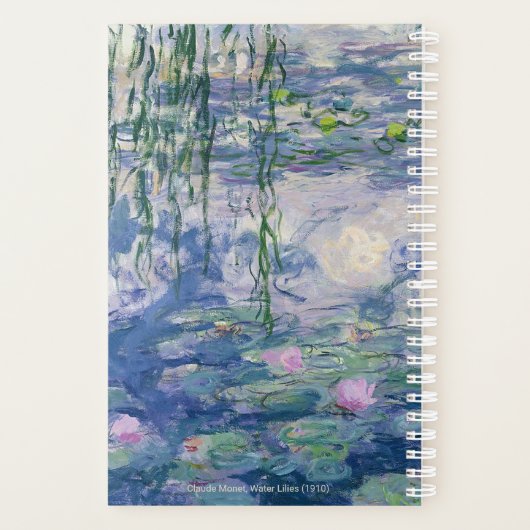 Water Lilies by Monet | Custom Text プランナー手帳 (裏面)
