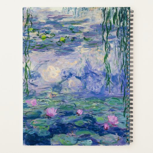 Water Lilies by Monet | Custom Text プランナー手帳 (裏面)