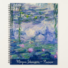  Water Lilies by Monet | Custom Text プランナー手帳