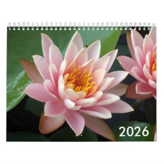 Water Lilies Calendar 2026 カレンダー
