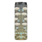 Water Lilies Dragonflies Marsh Art Nouveau タンブラー (裏面)