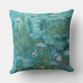 Water Lilies, Fine Art Oil Painting, Claude Monet クッション (裏面)