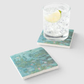 Water Lilies, Fine Art Oil Painting, Claude Monet ストーンコースター (横)
