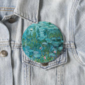 Water Lilies, Fine Art Oil Painting, Claude Monet 缶バッジ (インサイチュ)