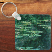 WATER LILIES IN GREEN POND by Claude Monet  キーホルダー (正面)