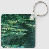 WATER LILIES IN GREEN POND by Claude Monet  キーホルダー (裏面)
