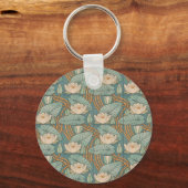 Water Lilies Lily Art Nouveau Nature キーホルダー (正面)