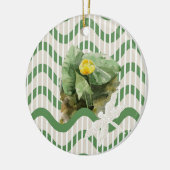 Water lilies pattern セラミックオーナメント (左)