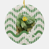 Water lilies pattern セラミックオーナメント (裏面)