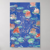 Water Lilies Print, Value Poster Paper (Matte) ポスター (正面)