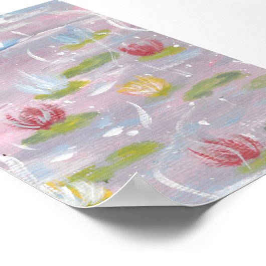 Water Lilies Print, Value Poster Paper (Matte) ポスター (角)