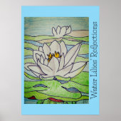 Water Lilies' Reflections  ポスター (正面)