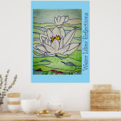 Water Lilies' Reflections ポスター (キッチン)