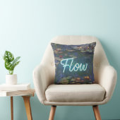 Water Lilies Remix – Neon “FLOW” Wall Art & Gifts クッション (椅子)