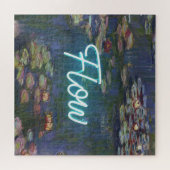 Water Lilies Remix – Neon “FLOW” Wall Art & Gifts ジグソーパズル (横)