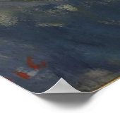 Water Lilies Remix – Neon “FLOW” Wall Art & Gifts ポスター (角)