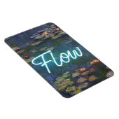 Water Lilies Remix – Neon “FLOW” Wall Art & Gifts マグネット (右側)