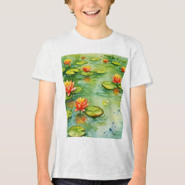 Water lily トライブレンドTシャツ