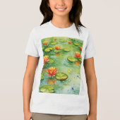 Water lily トライブレンドＴシャツ (正面)