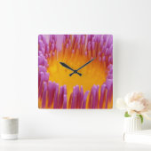 Water Lily 1 Wall Clocks & Numeralオプション スクエア壁時計 (ホーム)