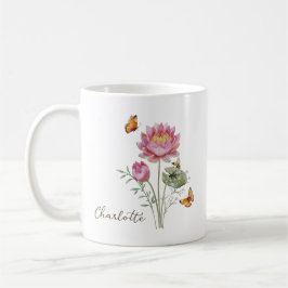 Water Lily Birth Month Flower コーヒーマグカップ