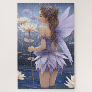 Water Lily Fairy Jigsaw Puzzle  ジグソーパズル