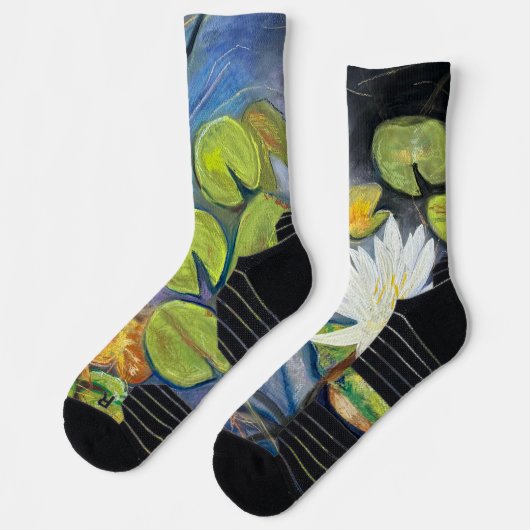 Water Lily in Bloom Socks ソックス (左)