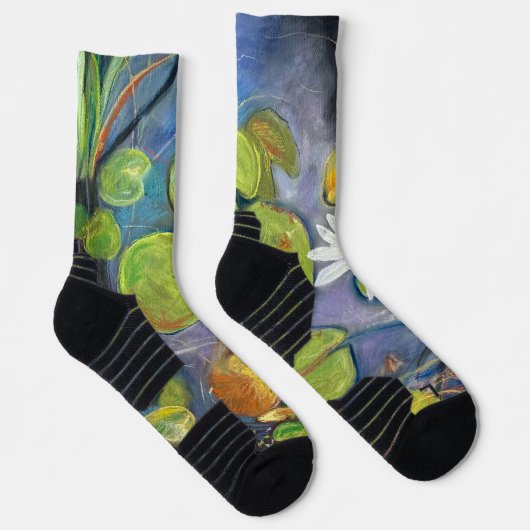 Water Lily in Bloom Socks ソックス (右)