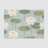 Water Lily Lotus Pond Pattern 薄葉紙 (正面)
