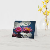 Water Lily NoteCard (空白の) カード (黄色い花)