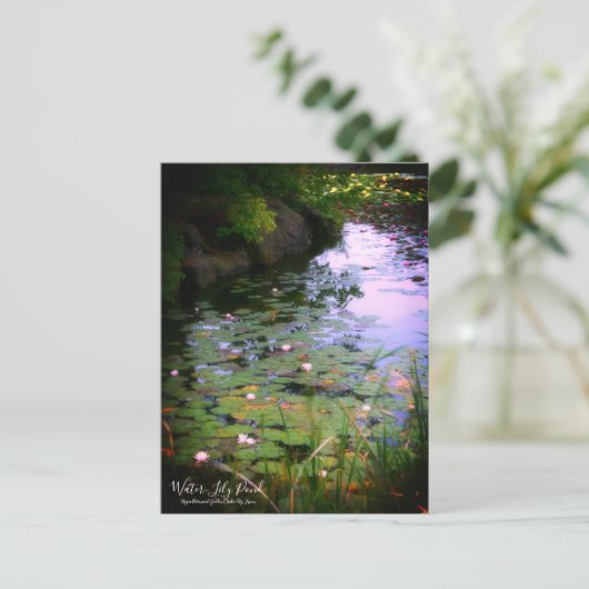 Water-Lily Pond ：Postcard ポストカード (スタンド正面)