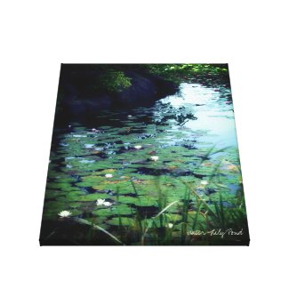 Water Lily Pond：Premium Canvas キャンバスプリント