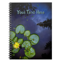 "Water Lily" Spiral Notebook