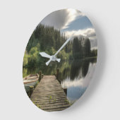 Water | Loch Ard Trossachs National Park ラージ壁時計 (傾斜)