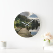 Water | Loch Ard Trossachs National Park ラージ壁時計 (ホーム)