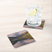 Water | Maroon Bells Colorado スクエアペーパーコースター (インサイチュ)