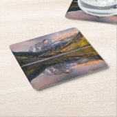 Water | Maroon Bells Colorado スクエアペーパーコースター (アングル)