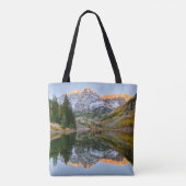 Water | Maroon Bells Lake Aspen Trees トートバッグ (裏面)