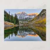 Water | Maroon Bells Lake Aspen Trees ポストカード (正面)