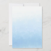 Water Meets Sky Watercolor Rehearsal Dinner 招待状 (裏面)