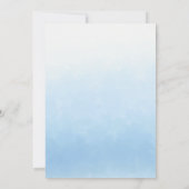 Water Meets Sky Watercolor Wedding セーブザデート (裏面)