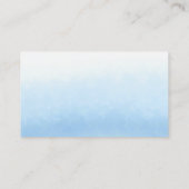 Water Meets Sky Watercolor Wedding プレイスカード (裏面)