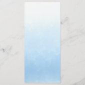 Water Meets Sky Watercolor Wedding メニュー (裏面)