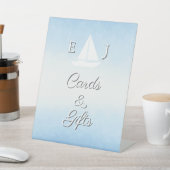 Water Meets Sky Watercolor Wedding 台座サイン (インサイチュ)